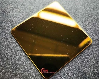 Daim ntawv thov teb ntawm Daim iav Kub Stainless Hlau Sheet
